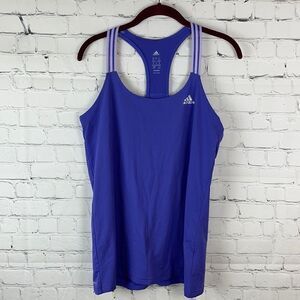 Adidas Purple Racerback Tank Size Medium